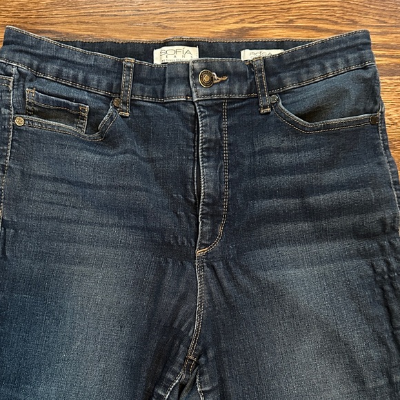 Sofia by Sofia Vergara Dark Blue Ankle Jeans - Picture 5 of 7